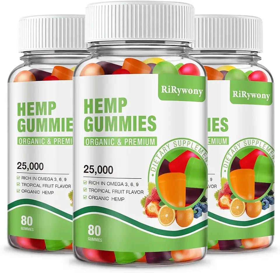 Hemp Gummies 3 Packs 240 Counts Vegan Candy Q973993