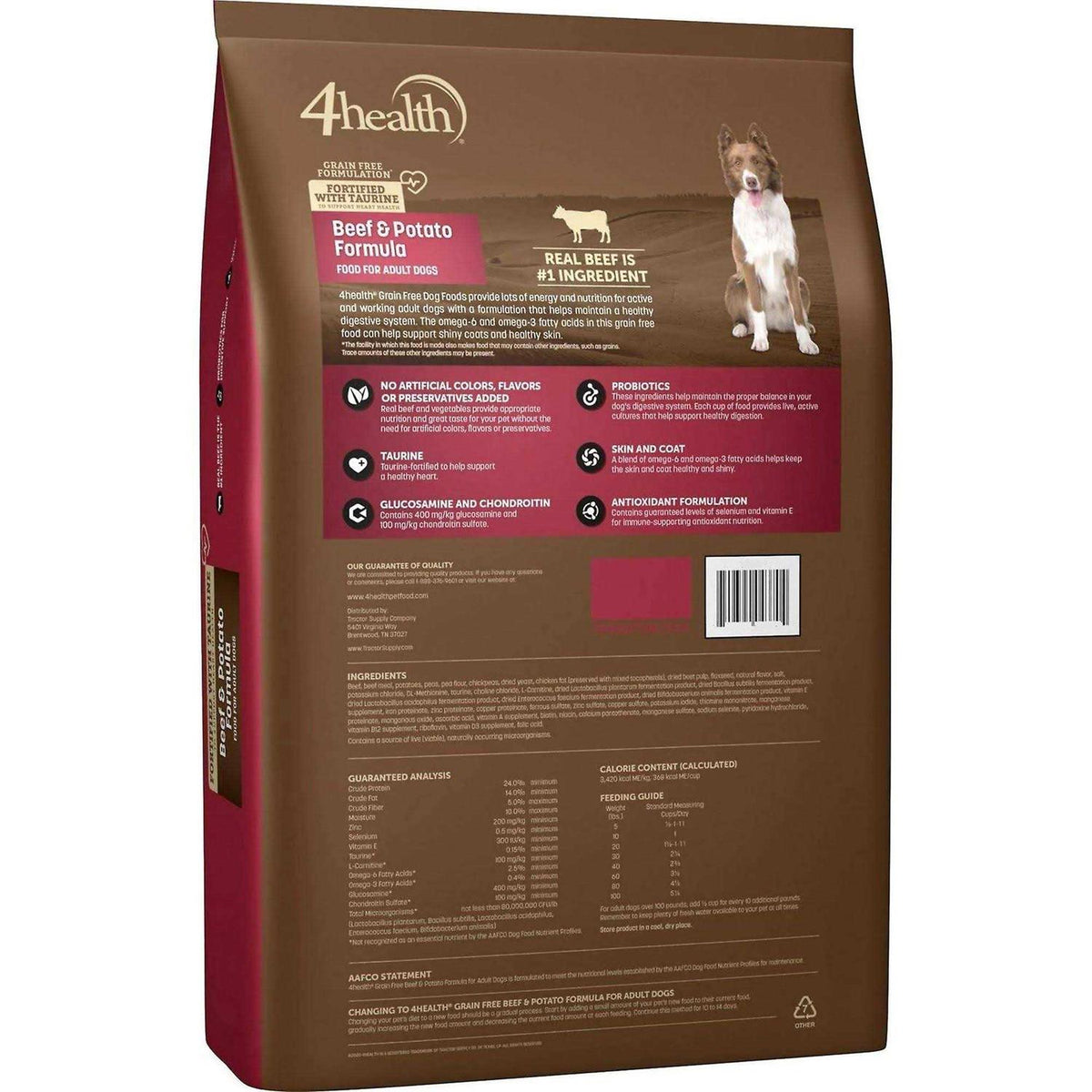 Grain Free Beef and Potato Formula Dry Dog Food W302191