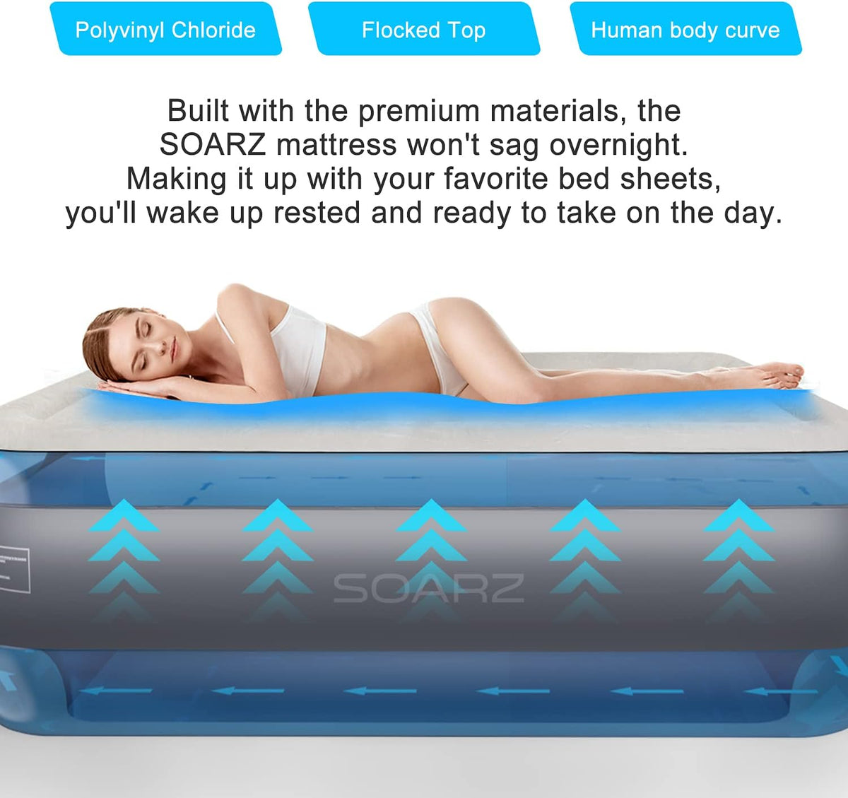 Queen Air Mattress with Built-in Pump S89825