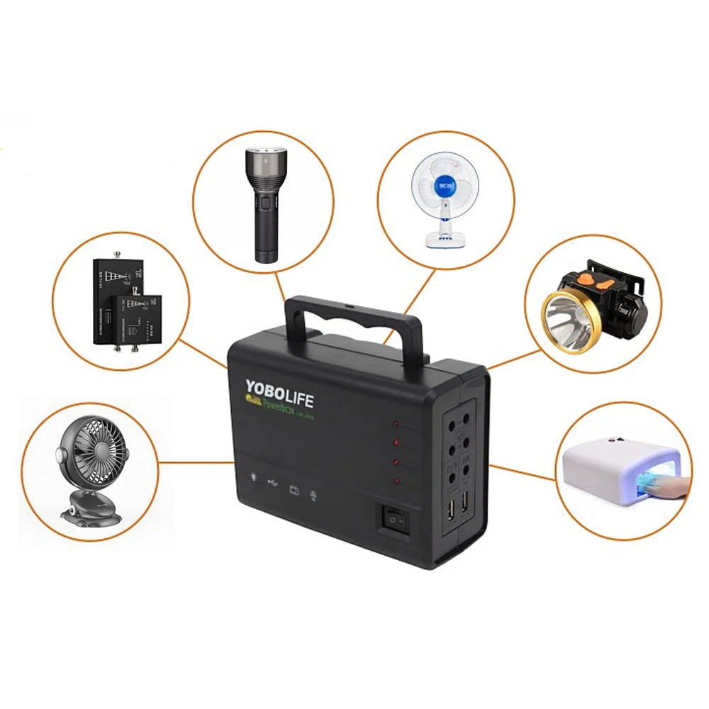 Portable Solar Panel Power Generator Kit with USB Charger Q102678