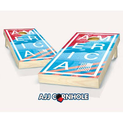 Solid Wood Cornhole Board and Bags O6004