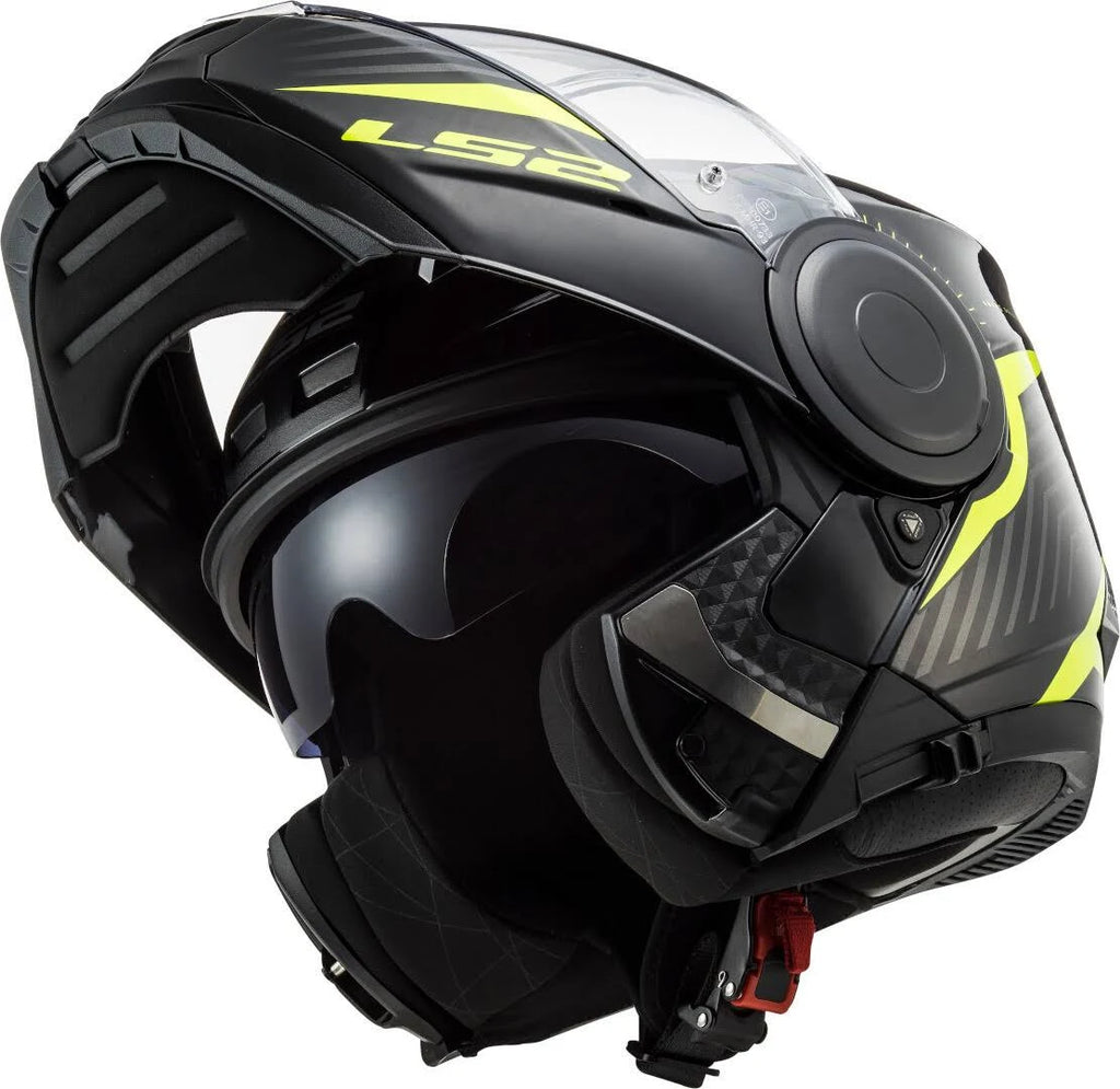 Black-Yellow Motorcycle Helmet J5683