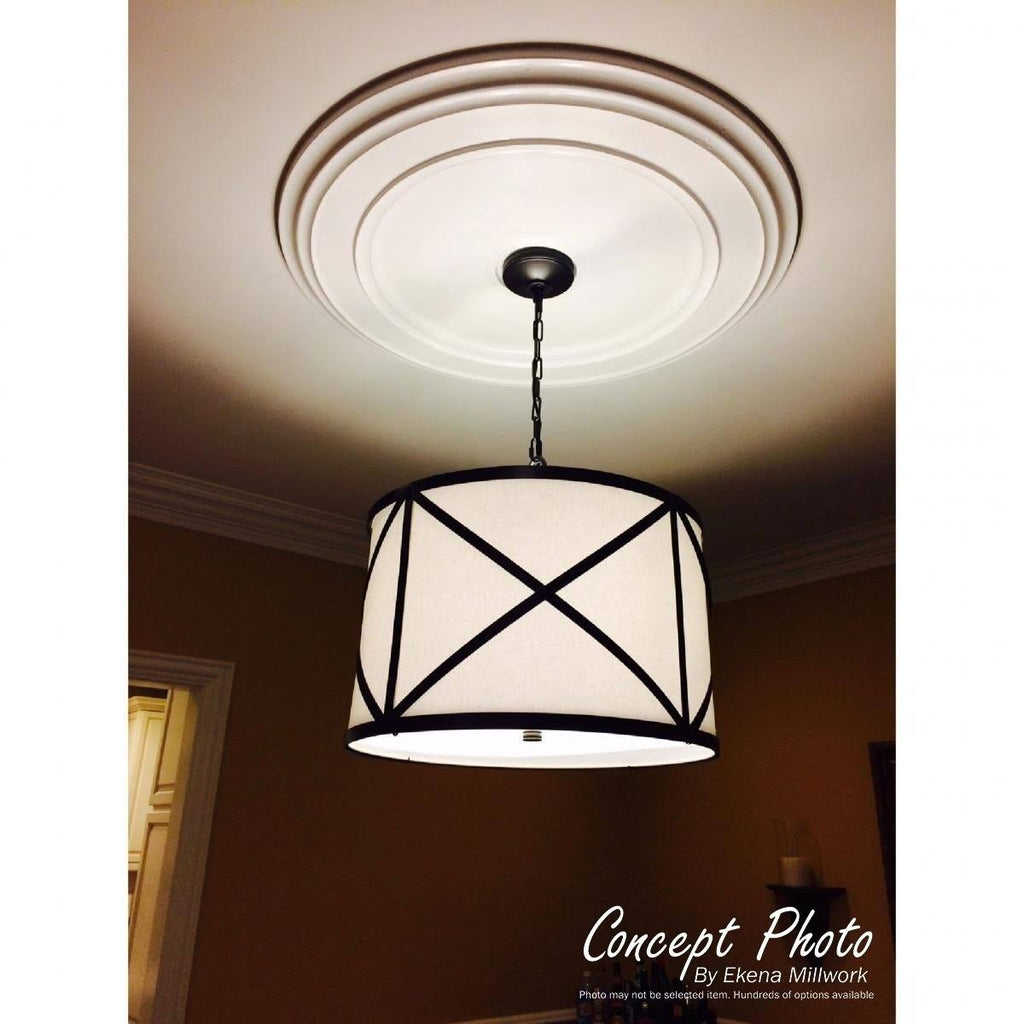 Pearl Ceiling Medallion Hand-Painted Pewter F611