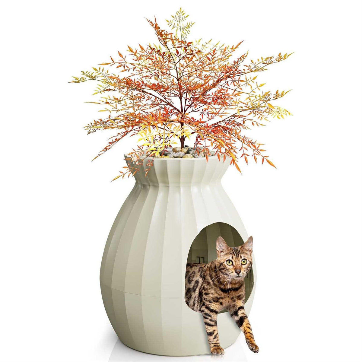 Hidden Smart Odor Removal Litter Box D299