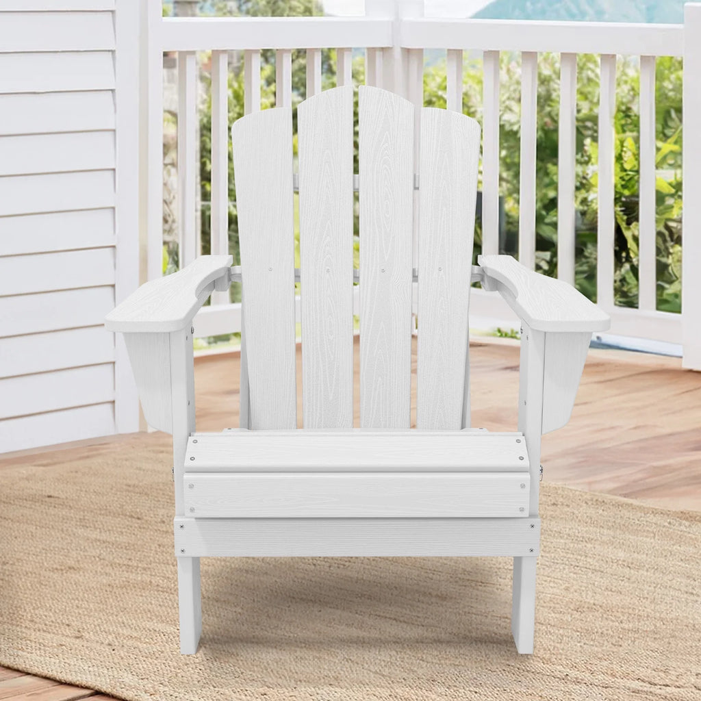 Red HDPE Folding Adirondack Chair E663