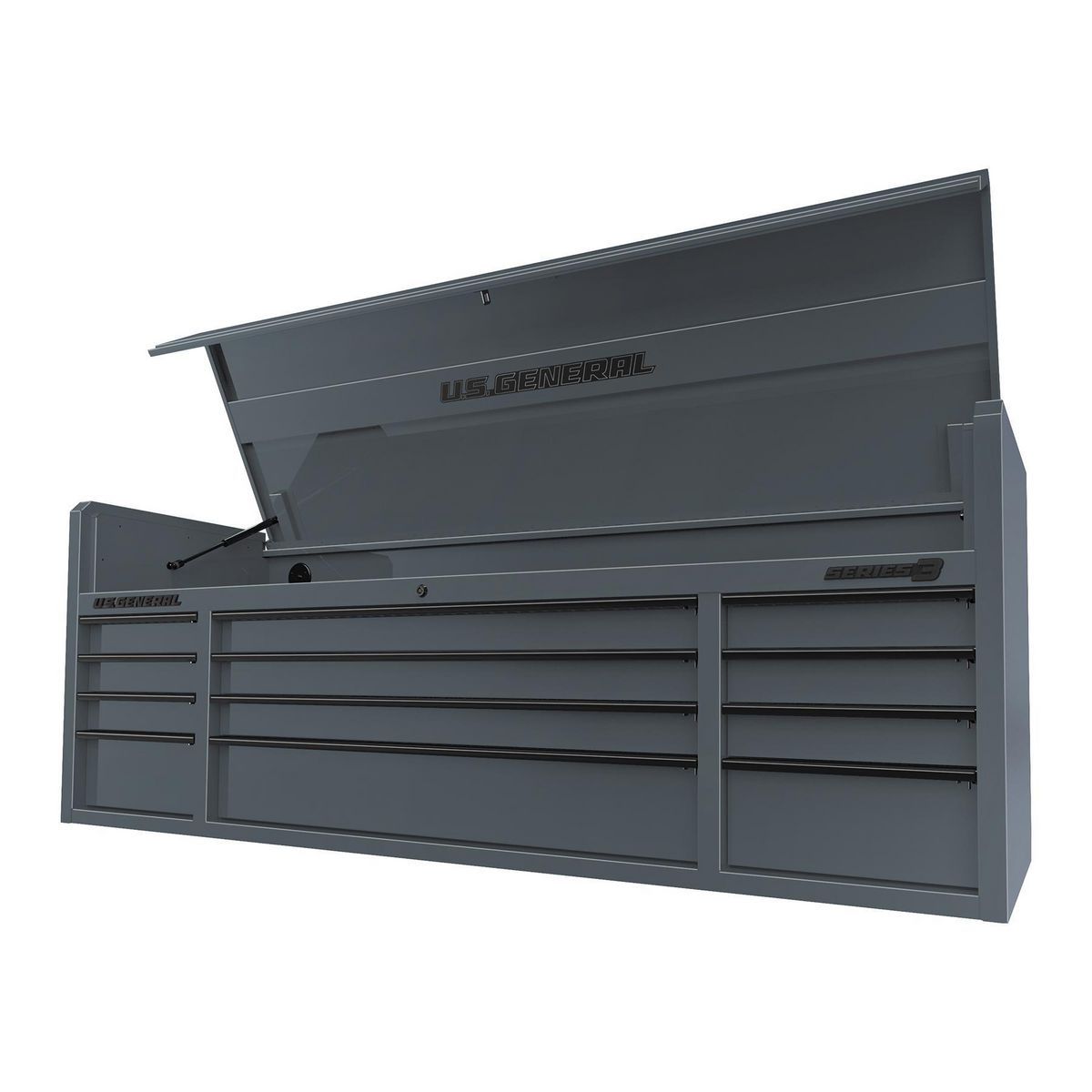 72 in. x 22 in. Triple Bank Top Chest, Red M807