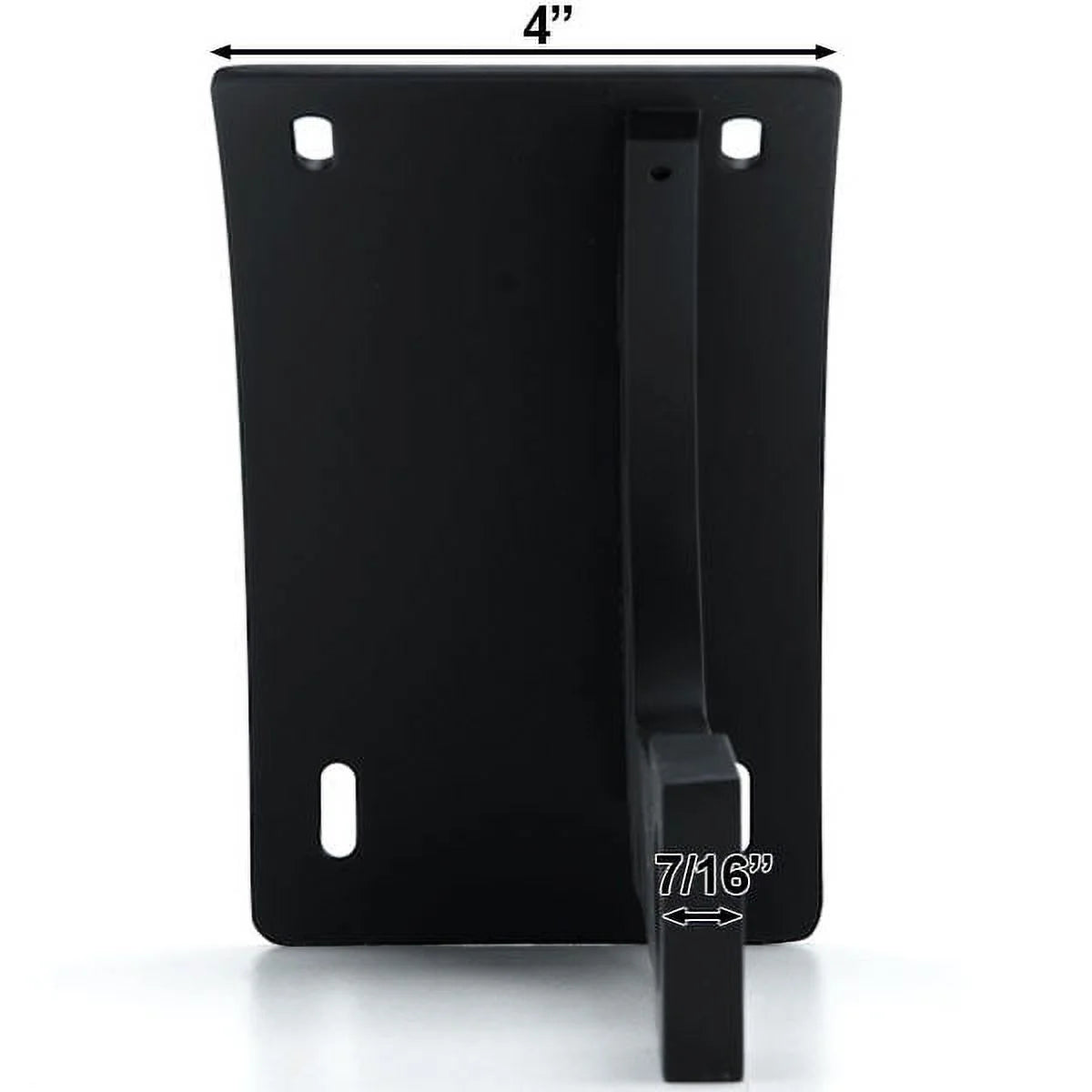 Black Vertical Axle Mount Motorcycle Plate Holder F578