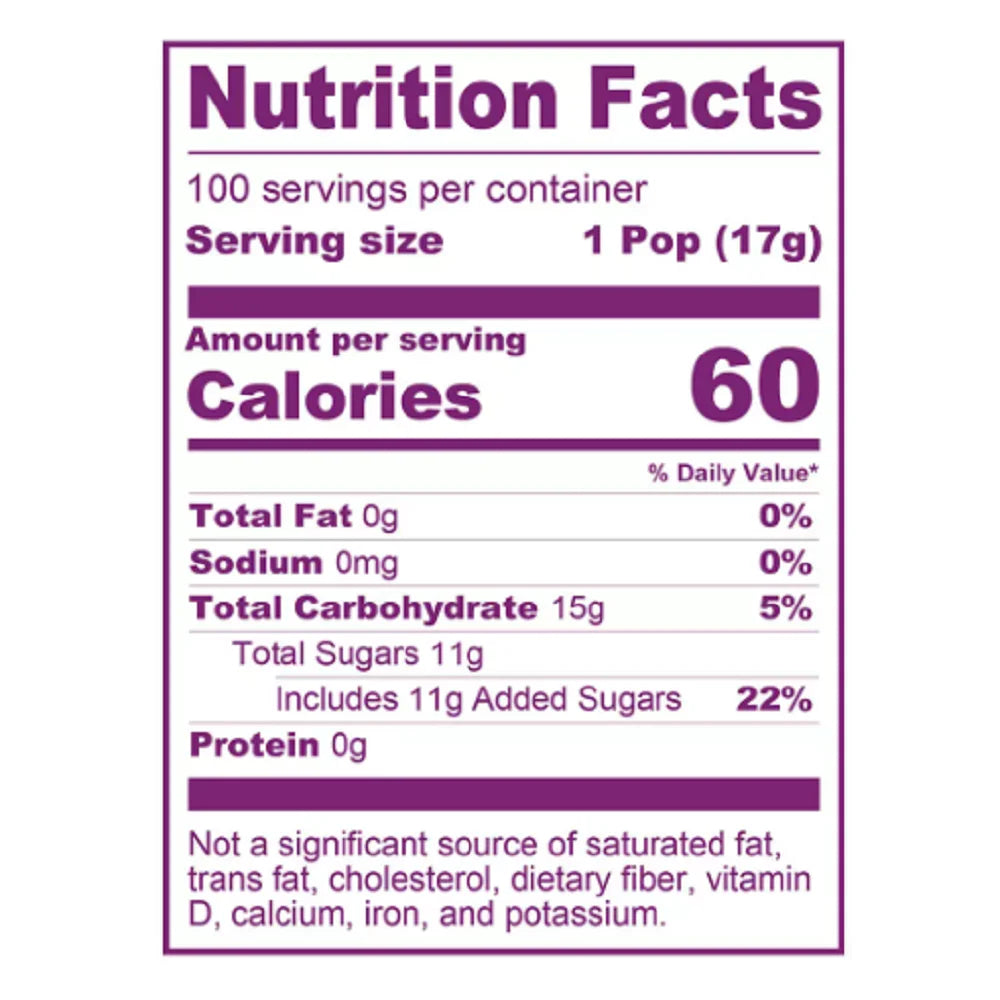 Wild Berry Flavors .6 oz 100 count B6291