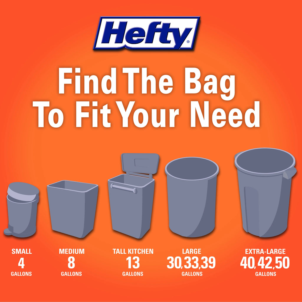 Heavy Duty Contractor Large Trash Bags, 42 Gallon, 14 Count L371919