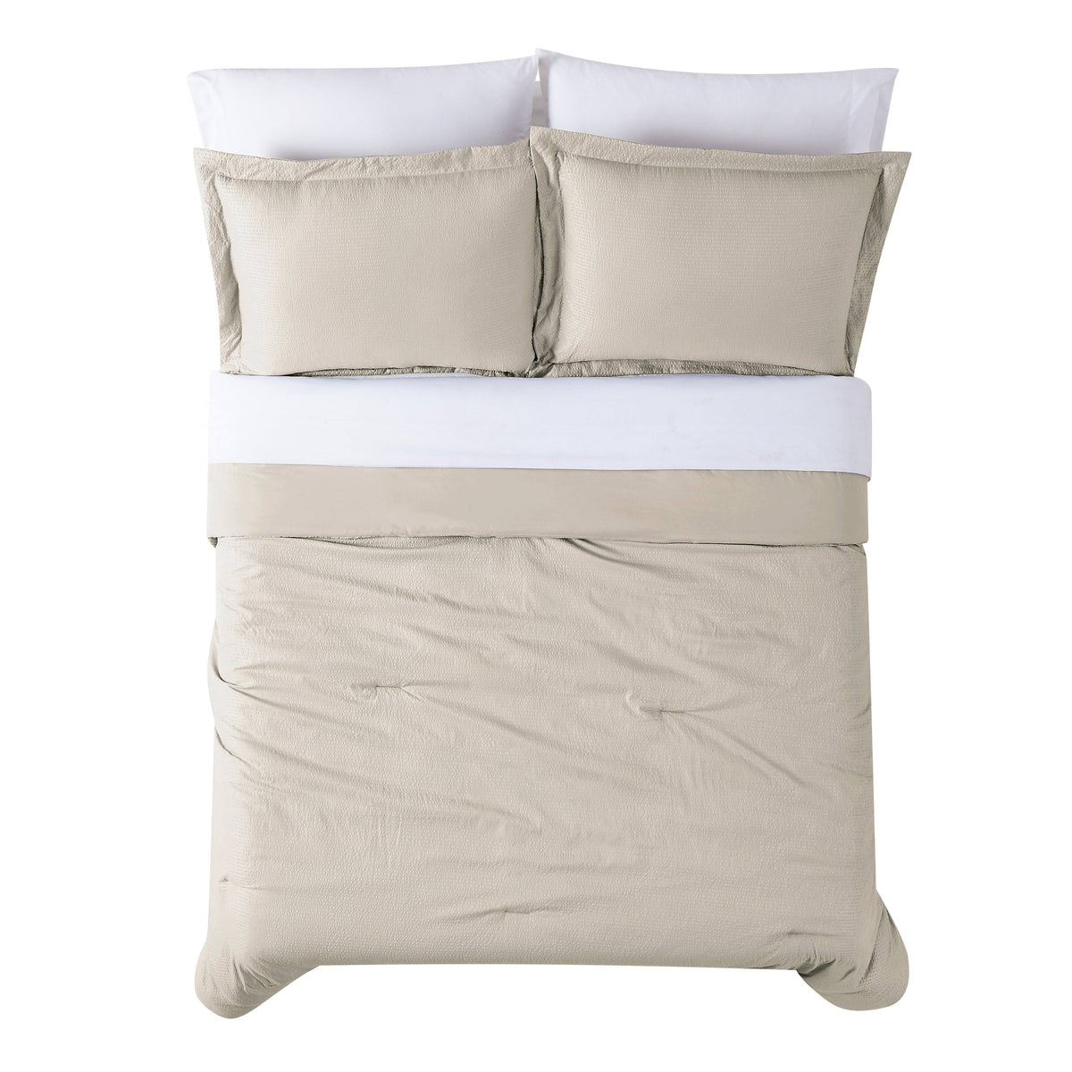 King Gray 7 Piece Bed in A Bag C542