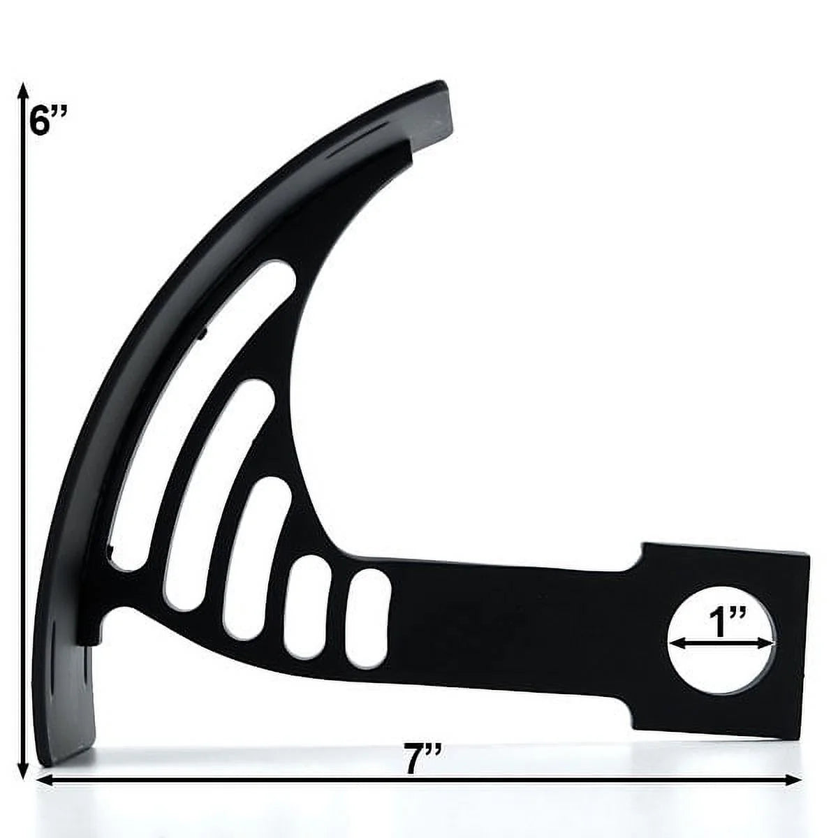 Black Vertical Axle Mount Motorcycle Plate Holder F578