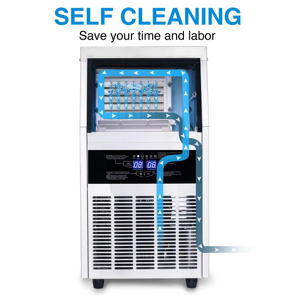 Commercial Ice Maker 150lb Stainless Steel Cube Machine D9236