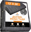 Heavy Duty Black Mesh Tarp 12' x 26' T229462