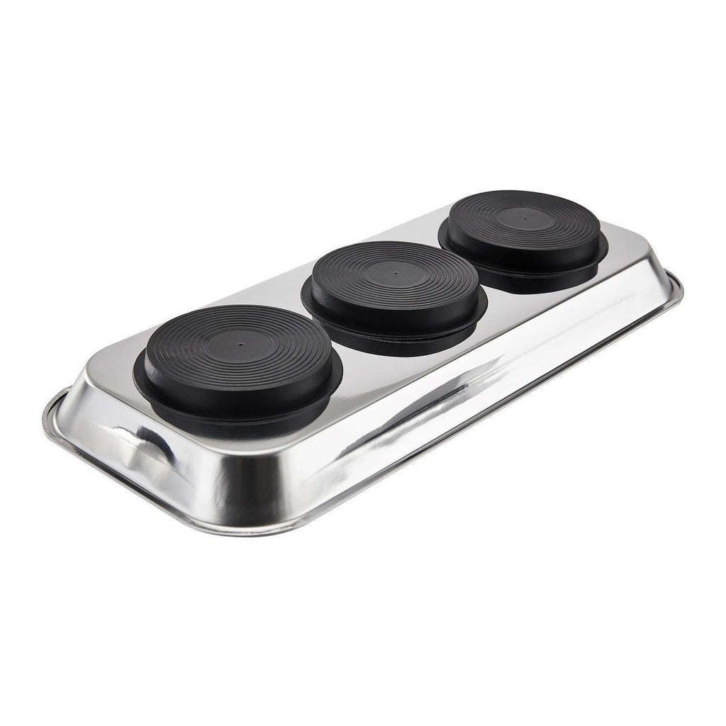 14-1/8 in. x 6-1/4 in. Magnetic Stainless Steel Parts Tray Q6663