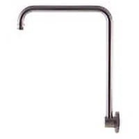 Brushed Nickel 12" Round Raised Wall Mounted Shower Arm Q9592