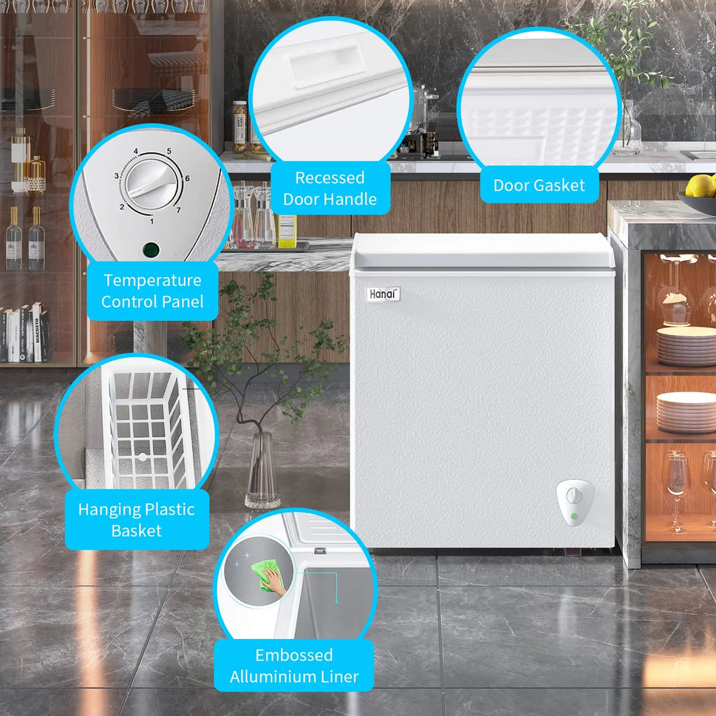 White 5.0 Cu.ft. Chest Freezer M872556