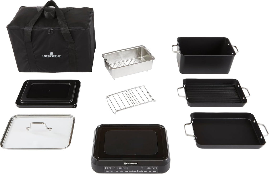 6-Quart Black Non-Stick Slow Cooker R443