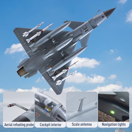 64mm EDF Fighter Jet Remote Control Plane Gray PNP X27652