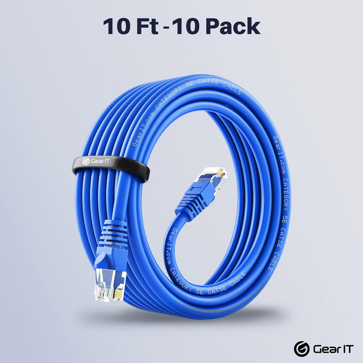 Cat5e Ethernet Patch Cable 1 Foot Blue F445