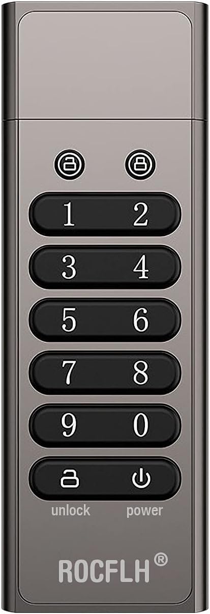 64GB Secure Encrypted USB Flash Drive with Keypad J289