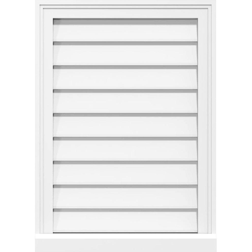 PVC Gable Vent with Brickmould Q531566