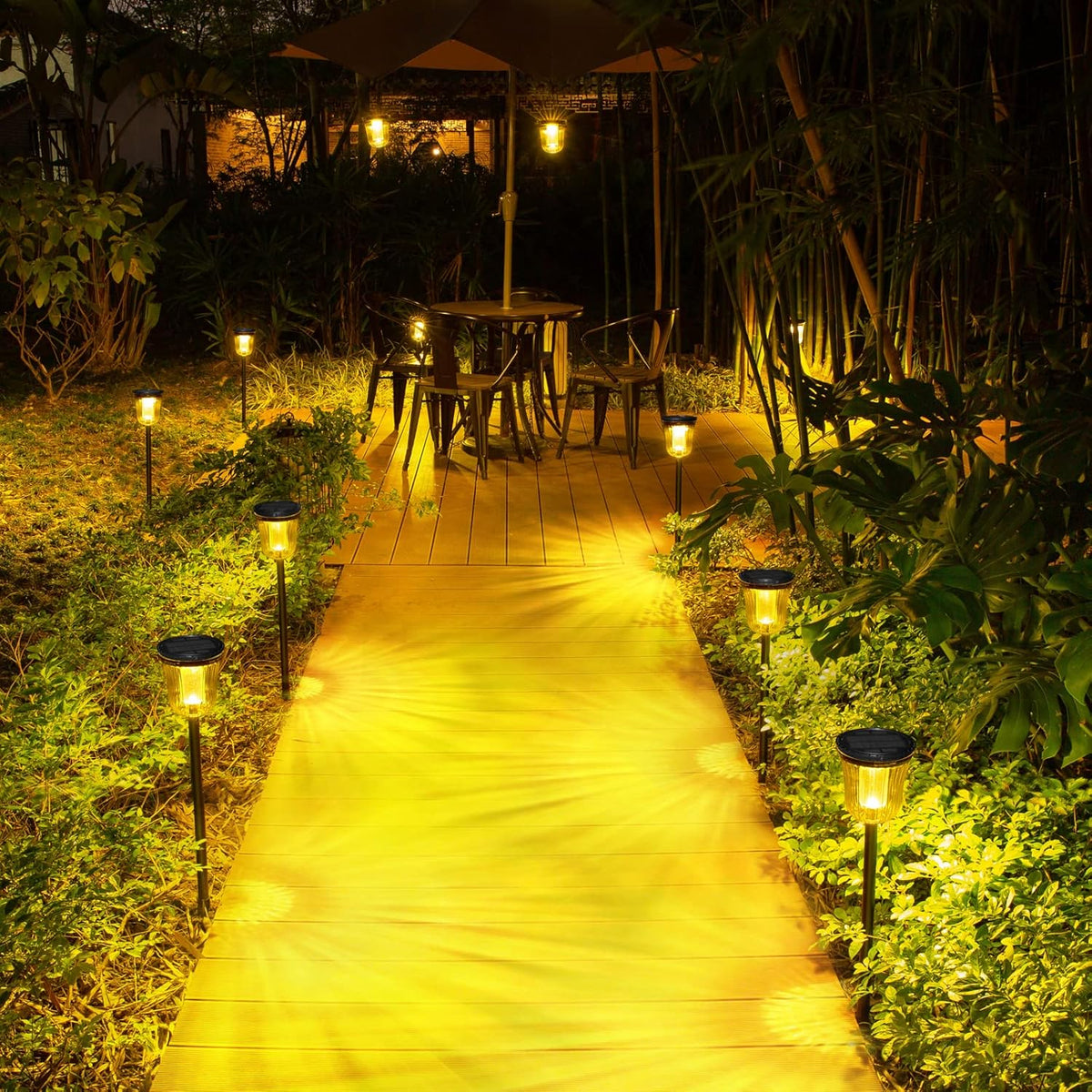 4 Pack IP65 Waterproof Solar Pathway Lights J716