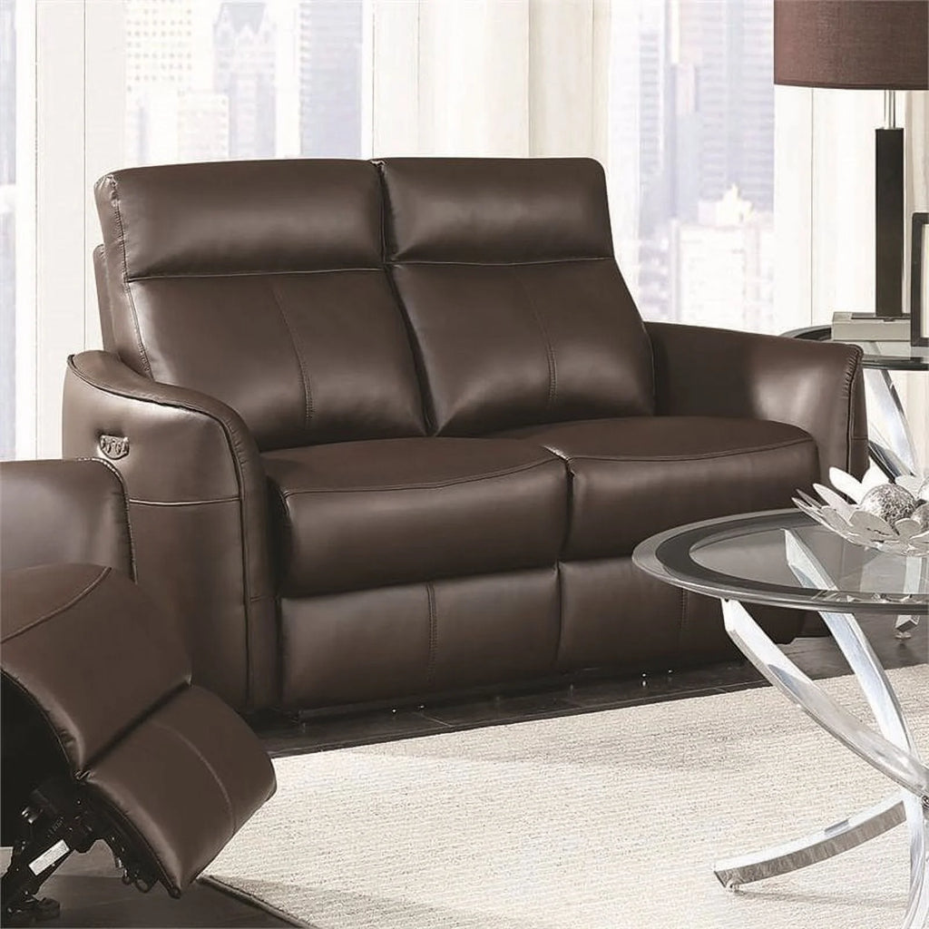 Dark Brown Loveseat J485254