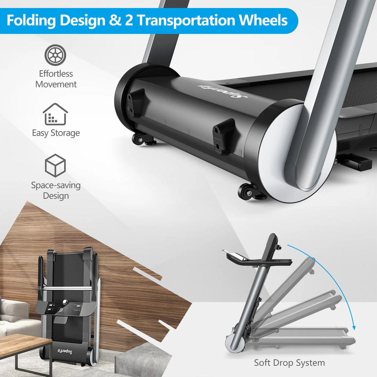 Electric Folding Treadmill W304045
