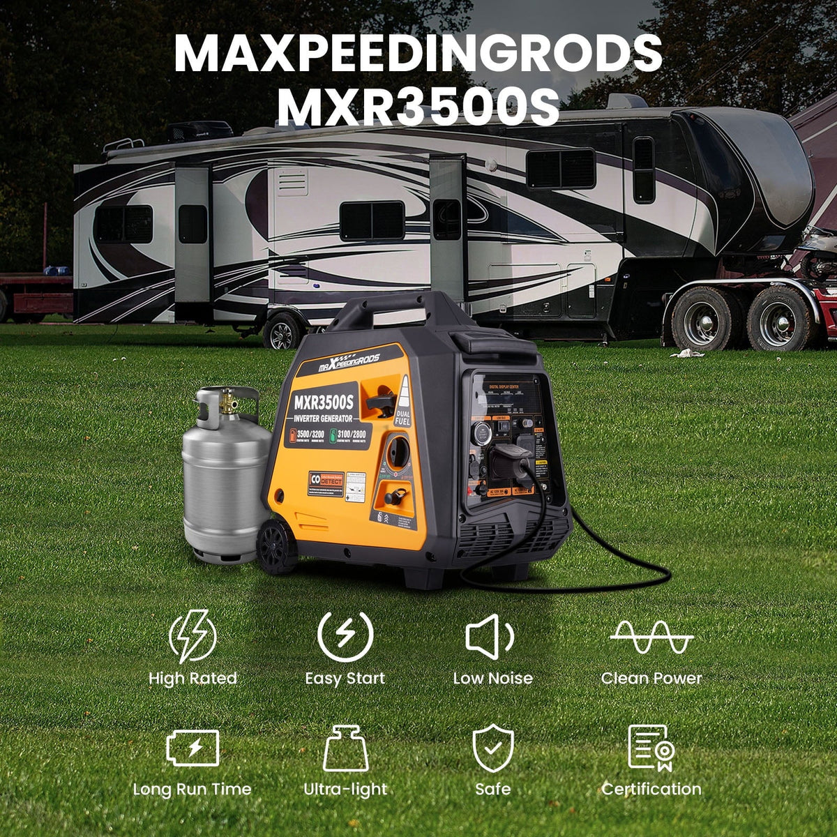 3500 Watt Dual Fuel Portable Generator T697