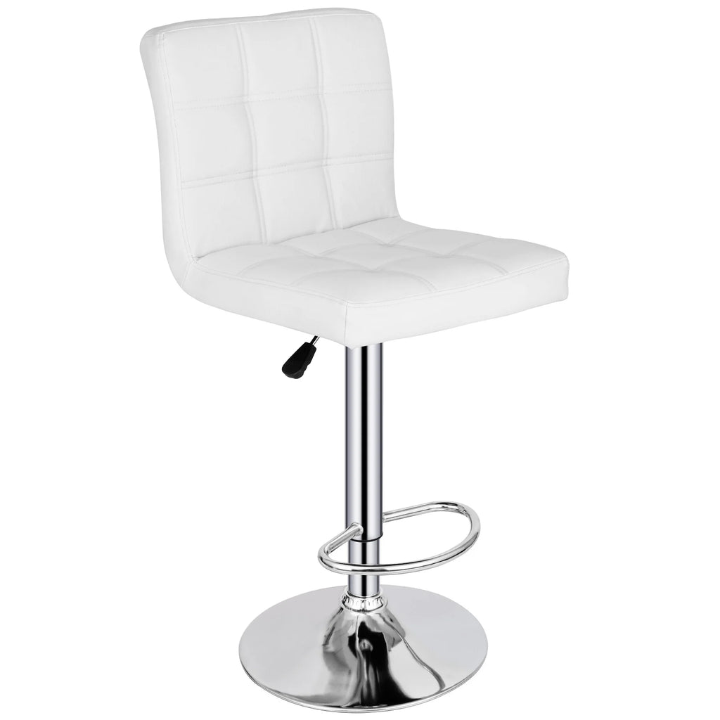 Set of Two Height Adjustable Armless Swivel Bar Stools Y802236