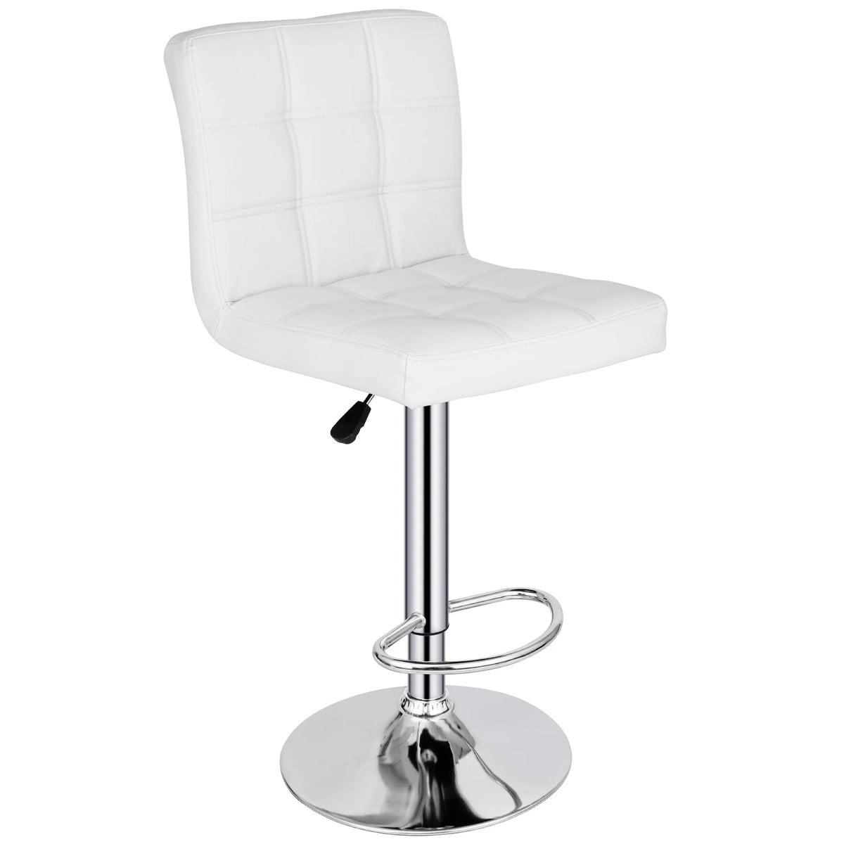 Set of Two Height Adjustable Armless Swivel Bar Stools Y802236