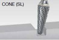 1/2X1-1/8 Double Cut Tungsten Carbide Burr N8048