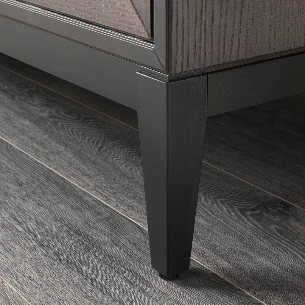 Brown Glass-Door Cabinet K64384