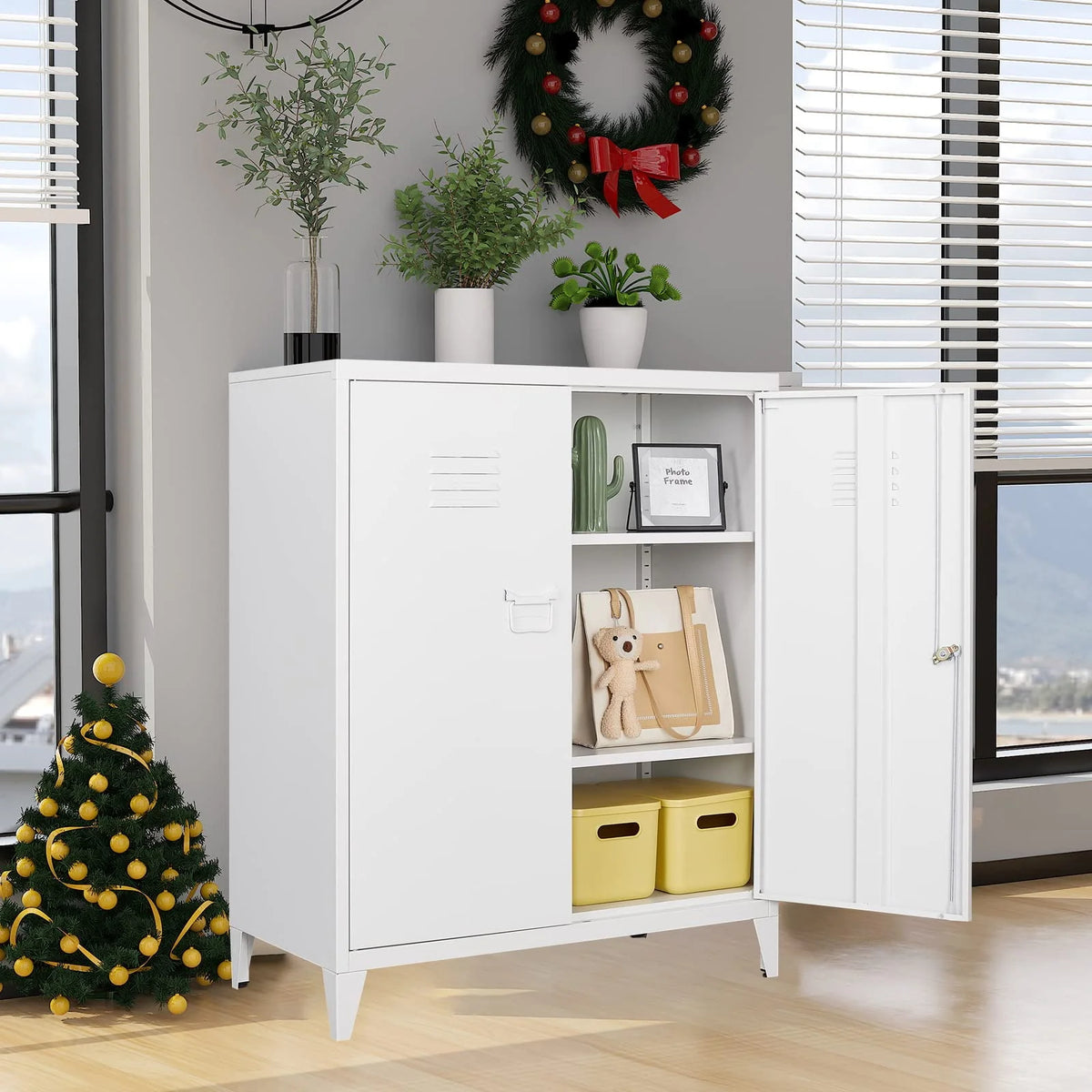 Metal Locker with 2 Doors F60640
