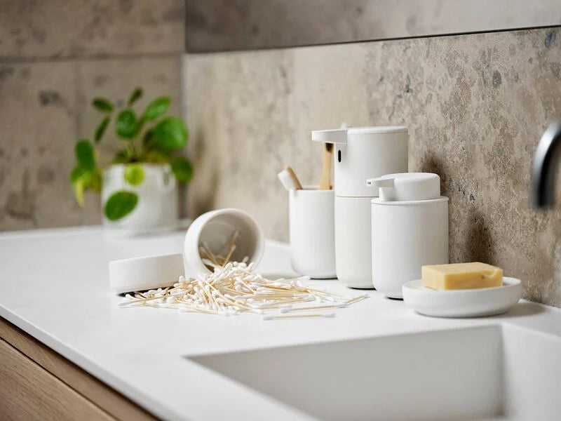 White Toothbrush Mug A56635