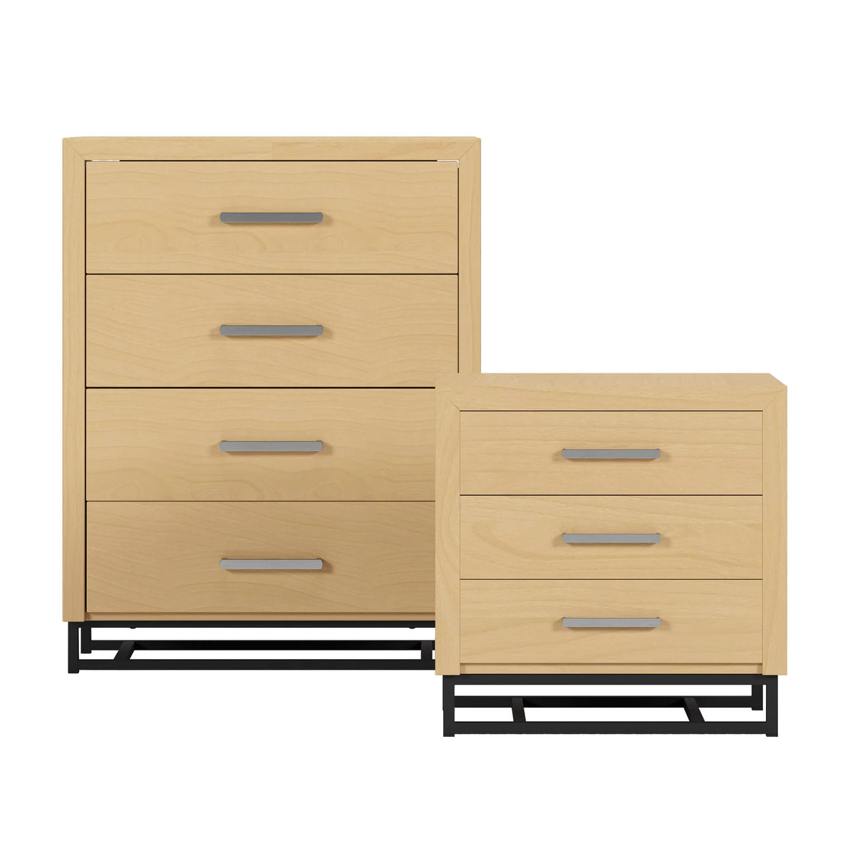 2 Piece 4 Drawer Dresser and Nightstand Set Z38640