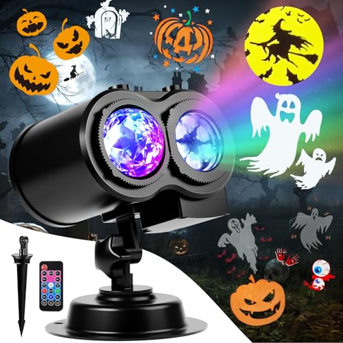 Halloween Projector Lights with 19 HD Replaceable Slides J400743