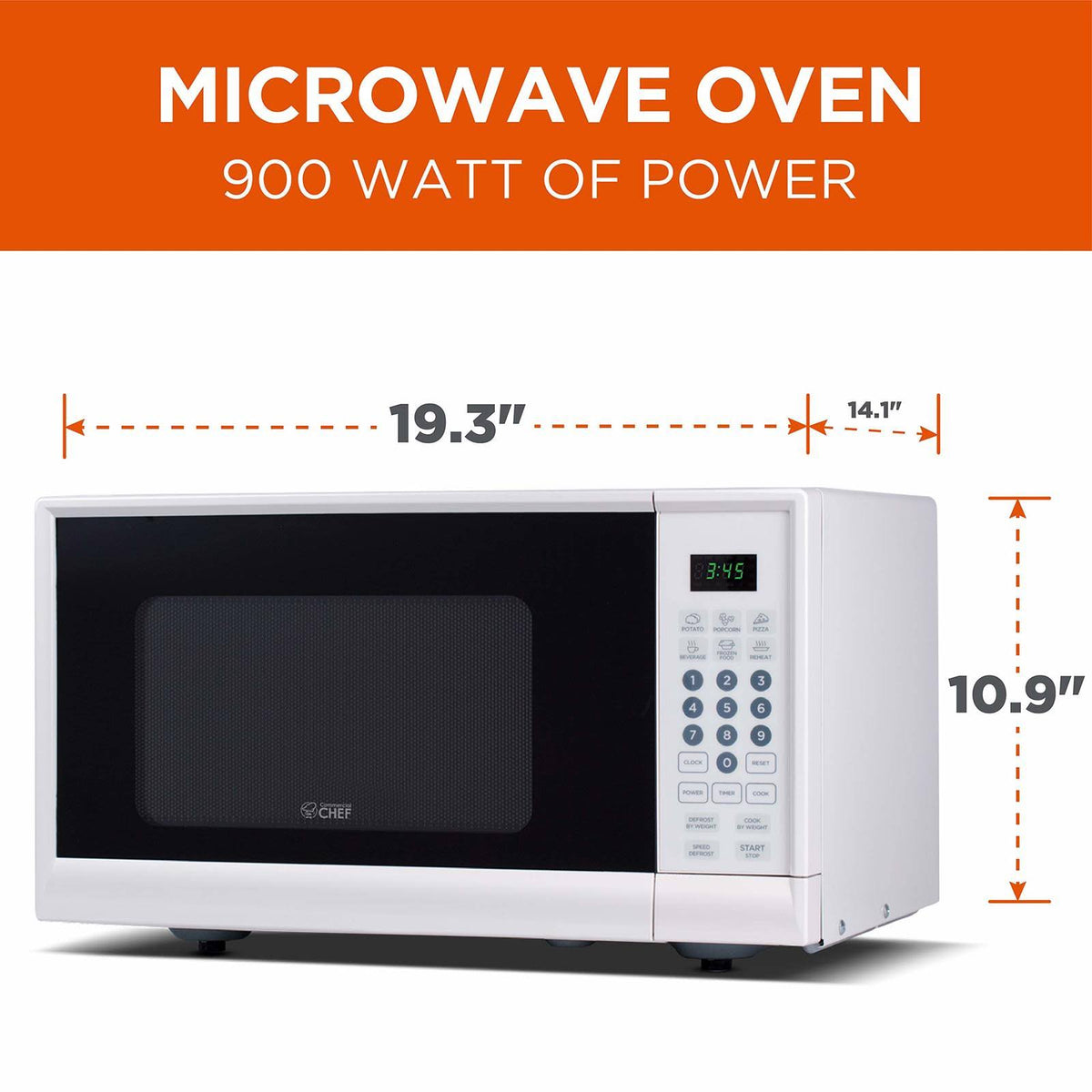 0.9 Cu. ft. White Microwave P321