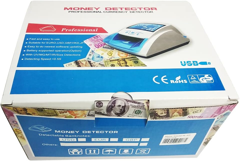 Multicurrency UV MG IR Banknote Detector B559