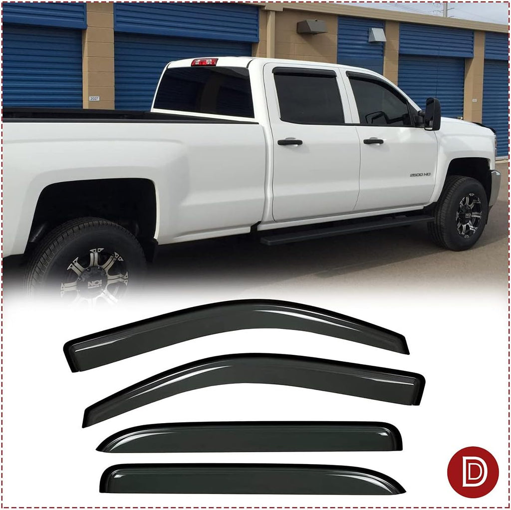 4pcs Tape-On Window Deflector Set C19613
