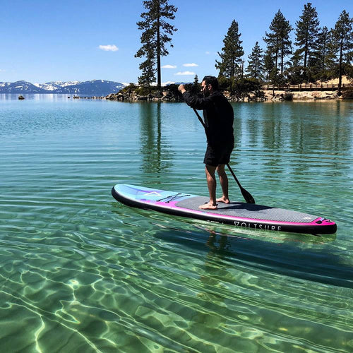 11 Foot Black Inflatable Stand Up Paddle Board O442