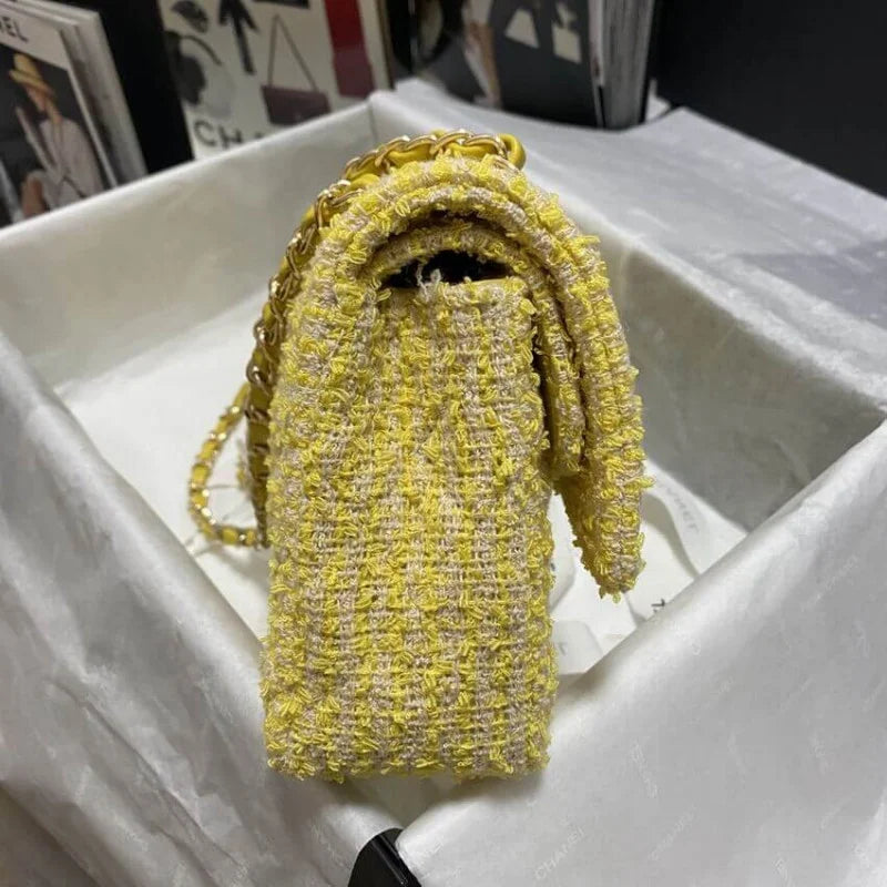 Yellow Tweed Bag S940
