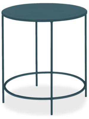 Slim Round End Table 25 Diameter 24H in Slate Blue R6845