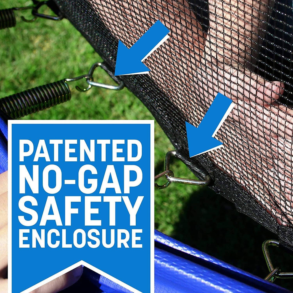 8-Feet Trampoline with Safety Enclosure and Basketball Hoop L4505