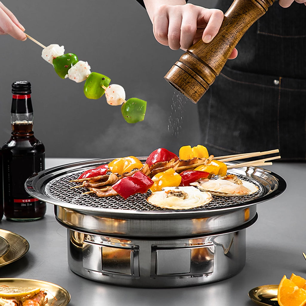 Portable Stainless Steel Charcoal Grill L54866