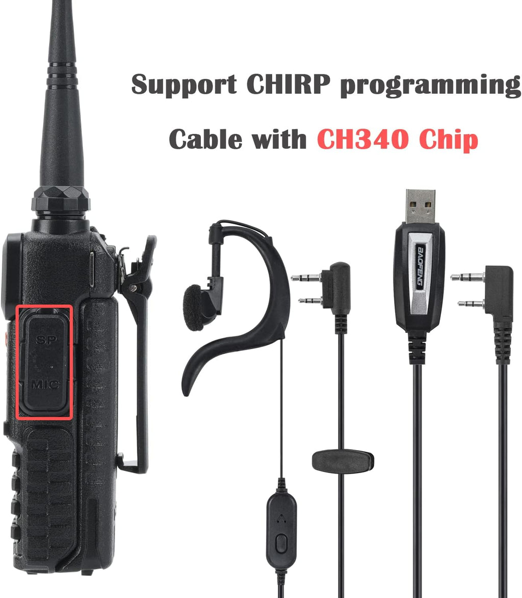 2 Pcs Dual Band Amateur Radio VHF/UHF Walkie Talkie J189063