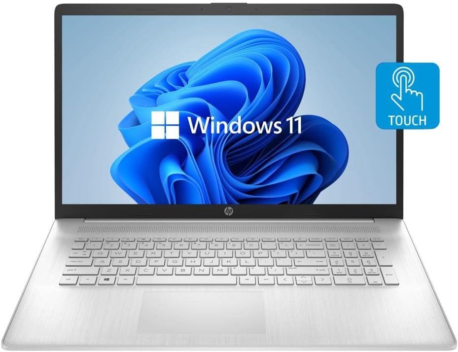 17.3'' HD+ Touchscreen AMD Ryzen 5 5500U Notebook Laptop, Silver, 32GB RAM, 2TB SSD V927167