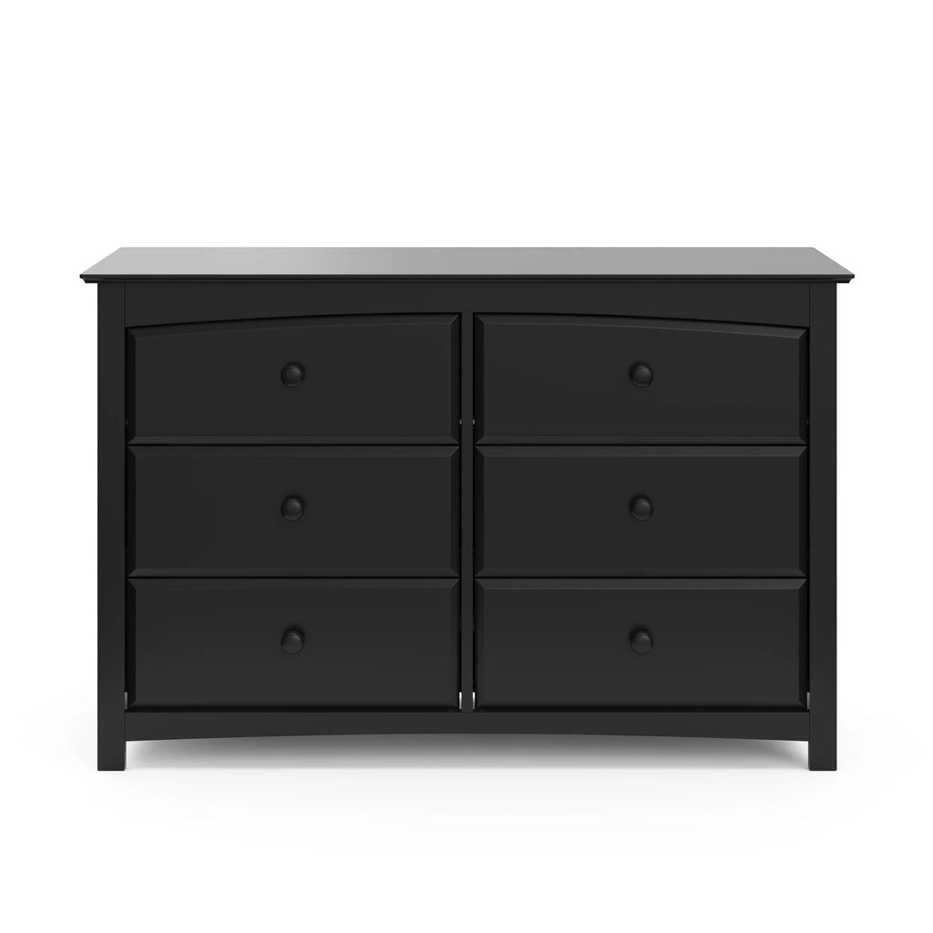 White 6 Drawer Double Dresser A5464