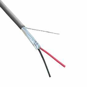 18/2C Bare Copper Shielded Gray Cable D398