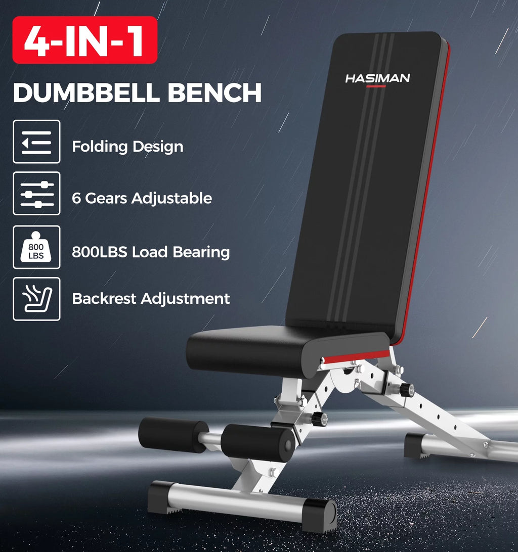 Foldable Weight Bench 600 lbs with 6 Incline Adjustable P232251